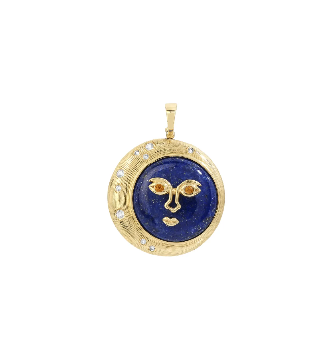 Moon Eclipse Charm 14K