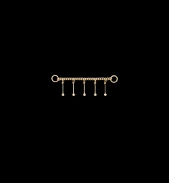 Mythical Pillars Chain Charm Piercing 14K