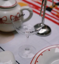 Naughty & Nice Champagne Glass