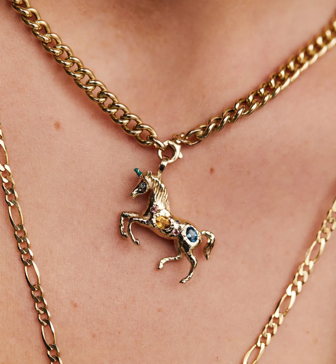 Pegasus Charm 14K