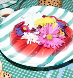Pegasus Striped Cake Platter
