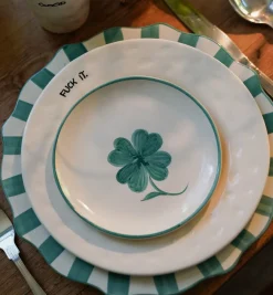 Pine Scalloped Dinner Plate