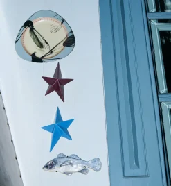 Plum Star Wall Decoration