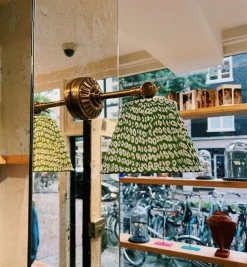 Pooky Green Ikat Cotton Lampshade