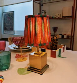 Pooky Pink Diamond Block Cotton Lampshade
