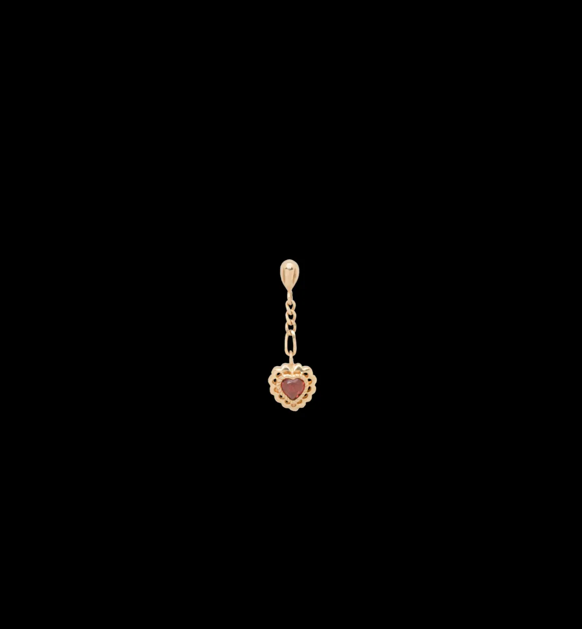 Pure Love Chain Stud Earring 14K