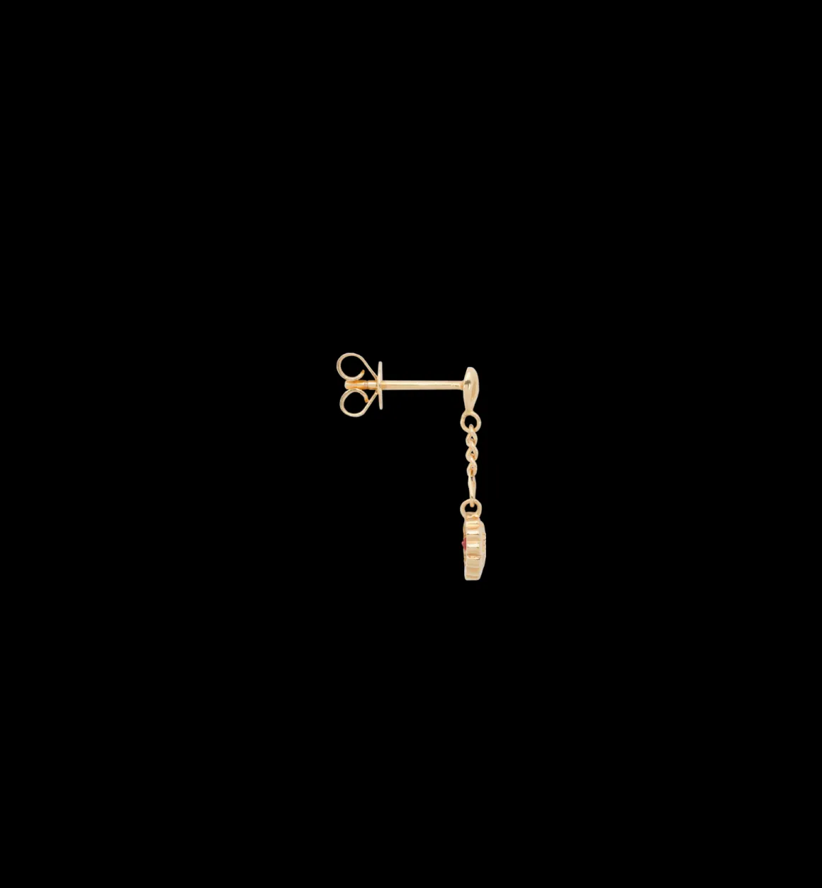 Pure Love Chain Stud Earring 14K