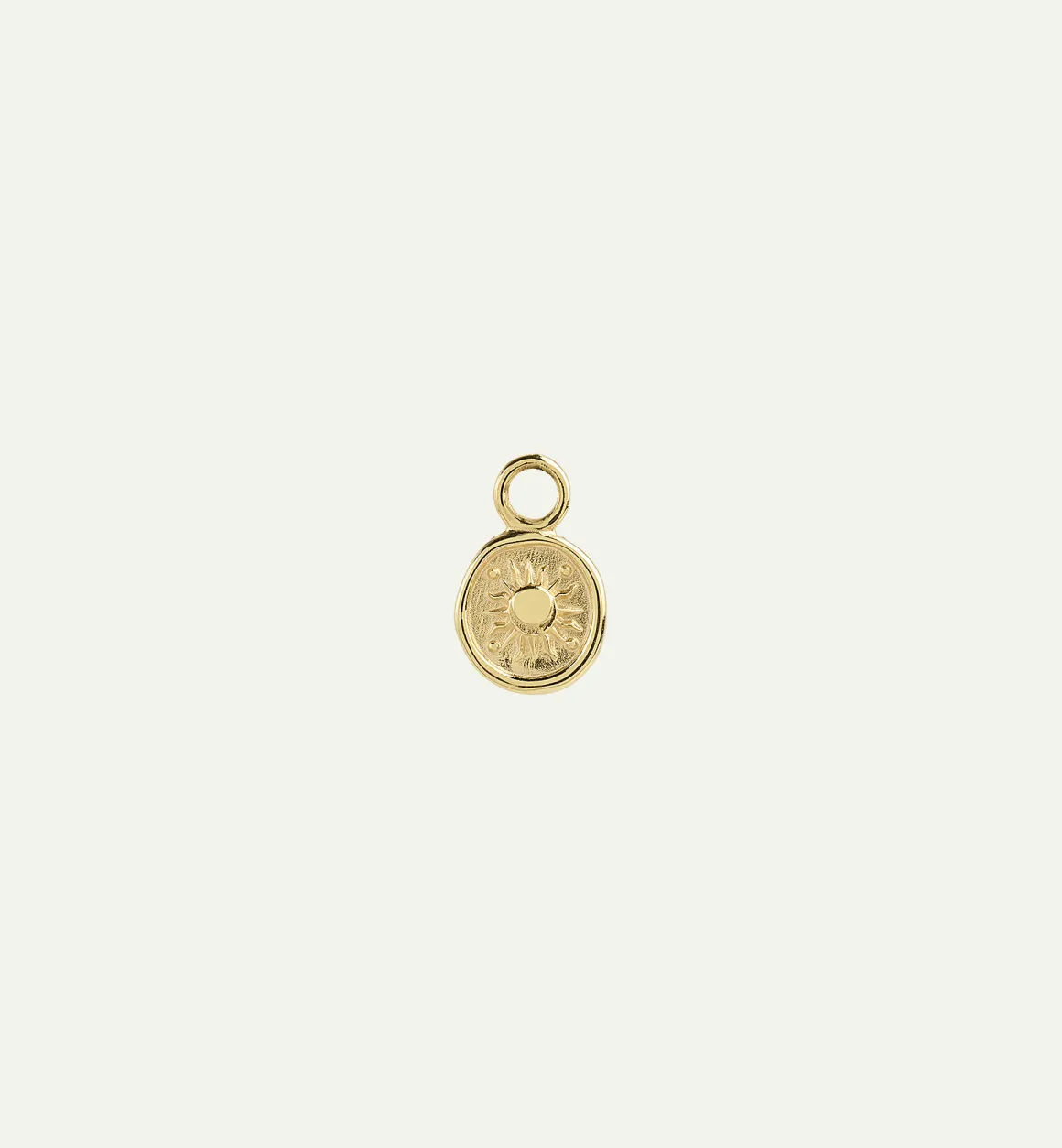 Radiant Sun Earring Charm 14K