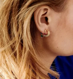 Rising Sun Ring Earrings