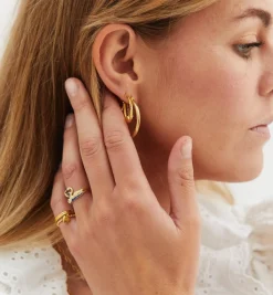 Rope Plain Hoop Earrings