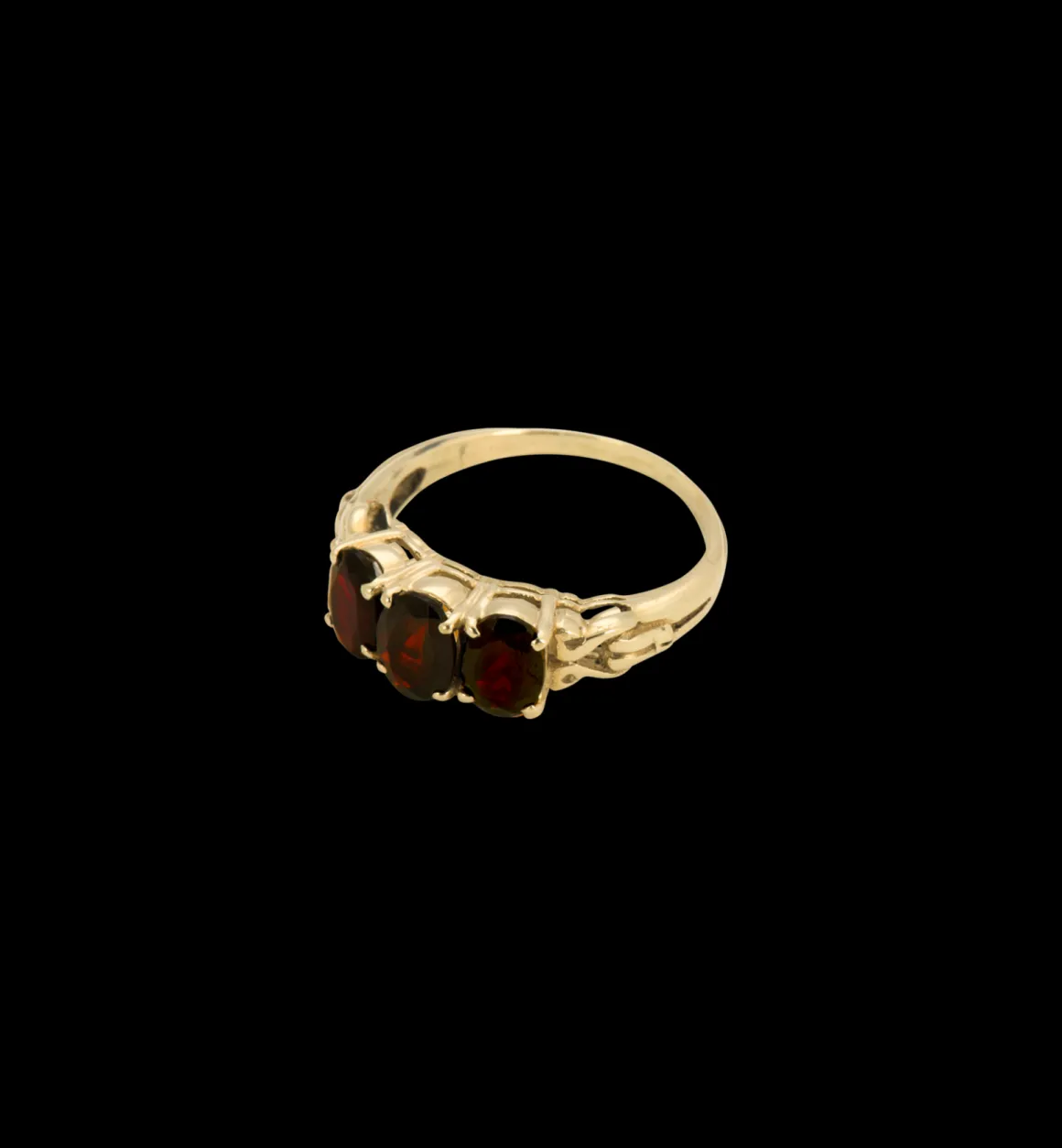 Rose Garnet Ring 14K