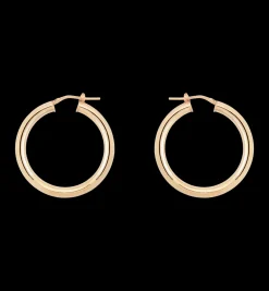 Round Plain Hoop Earrings