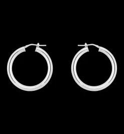 Round Plain Hoop Earrings