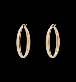 Sculpted Plain Hoop Earrings