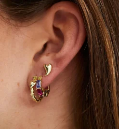 Serpent Hoop Earrings