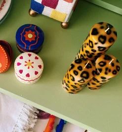 Short Leopard Print Blunt Candle