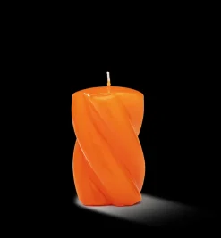 Short Twisted Blunt Candle