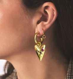 Single Astro Coin Ring Earring
