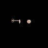 Single Byzantine Stud Earring 14K