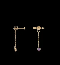 Single Cupids Arrow Stud Earring 14K