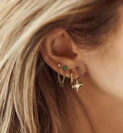Single Enchanted Chain Stud Earring 14K