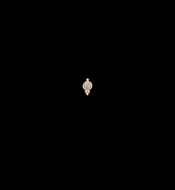Single Enchanted Droplet Stud Earring 14K