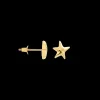 Single Mesmerising Star Stud Earring 14K