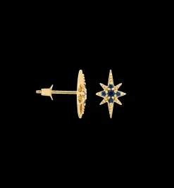 Single Midnight Mimosa Stud Earring 14K