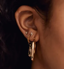 Single Struck by You Stud Earring 14K