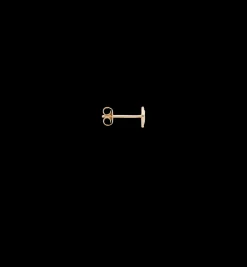 Single Vesper Stud Earring 14K