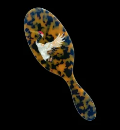 Solar Eclipse Crane Hair Brush
