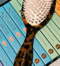 Solar Eclipse Crane Hair Brush