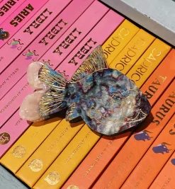 Solar Eclipse Goldfish Hair Clip