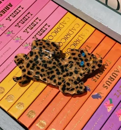 Solar Eclipse Leopard Hair Clip