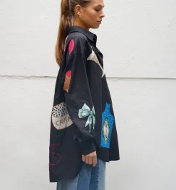 Stella Nova Black Bead Embellished Shirt