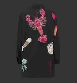 Stella Nova Black Bead Embellished Shirt