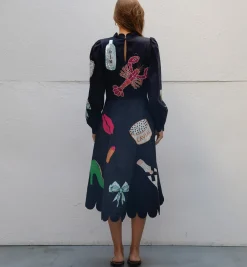 Stella Nova Black Bead Embellished Dress