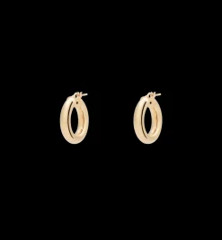 Thick Plain Hoop Earrings