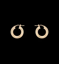 Thick Plain Hoop Earrings