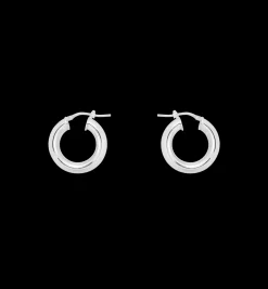 Thick Plain Hoop Earrings
