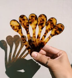 Tortoise Acrylic Teaspoon Set