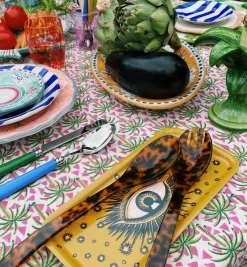 Tortoise Leopard Salad Cutlery Set