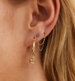 Utopic Hoop Earrings 14K