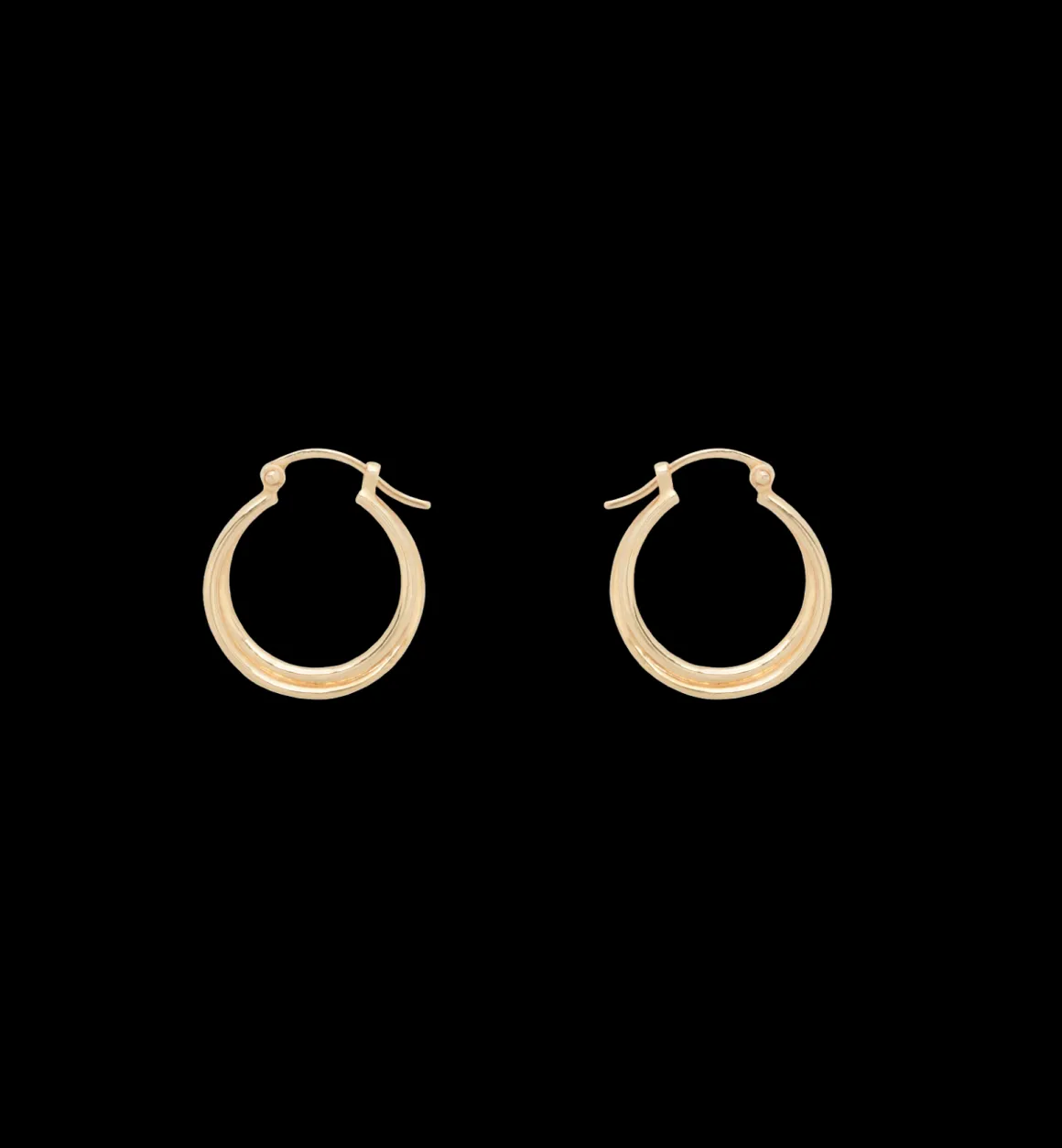 Utopic Hoop Earrings 14K