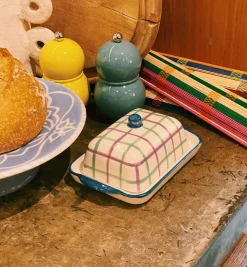 Vaisselle Boutique Picnic In The Park Butter Dish