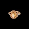 Vintage Citrine Autumn Leaves Ring
