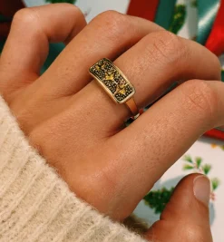 Vintage Citrine Shield Ring