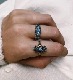 Vintage Diamond Blossom Ring