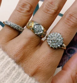 Vintage Diamond Cake Ring