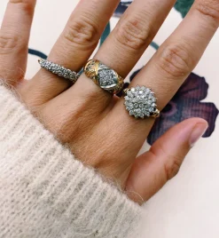 Vintage Diamond Tiara Ring